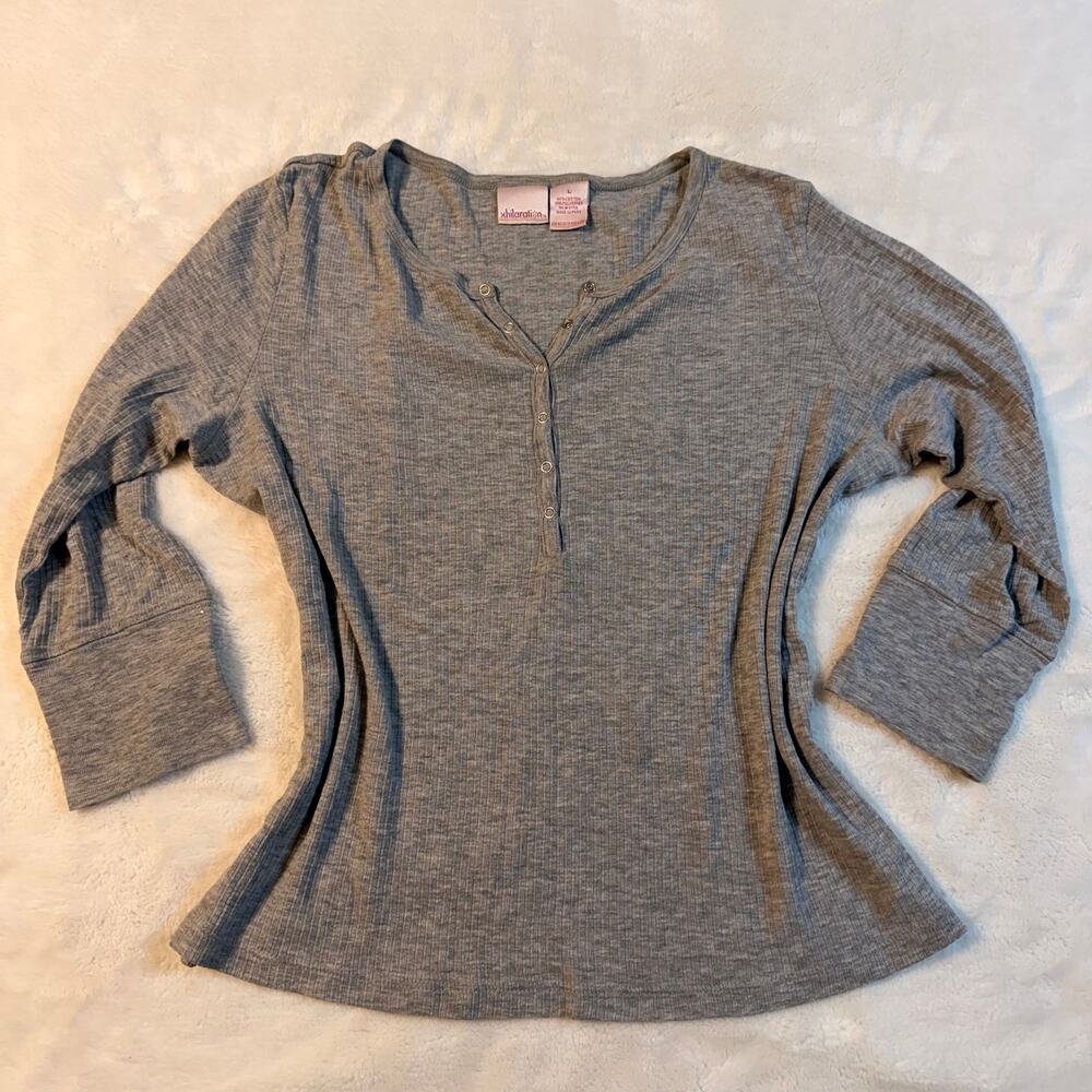 Y2K Exhilaration Long Sleeve Henley